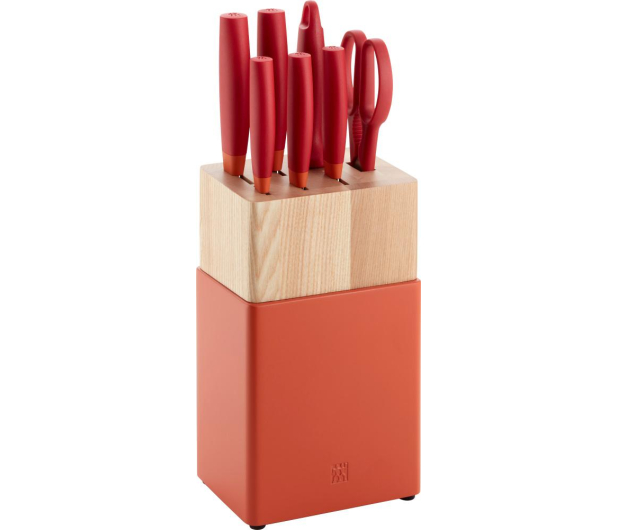 Zwilling Zestaw 5 noży w bloku Zwilling Now Czerwony - 1477827 - zdjęcie